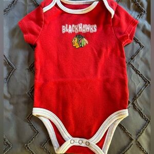 NHL Baby Chicago Blackhawks Onesie. Size 6 months